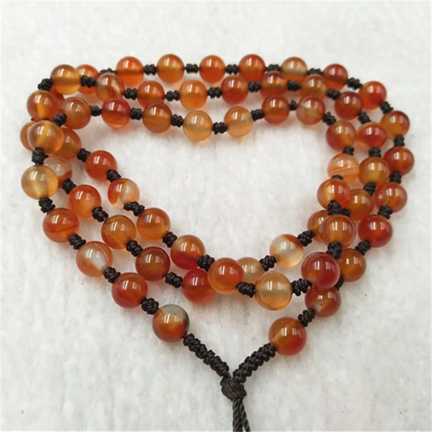 

Natural red stone bead chain necklace pendant pendant rope DIY accessories men's and women's jewelry sweater chain/1