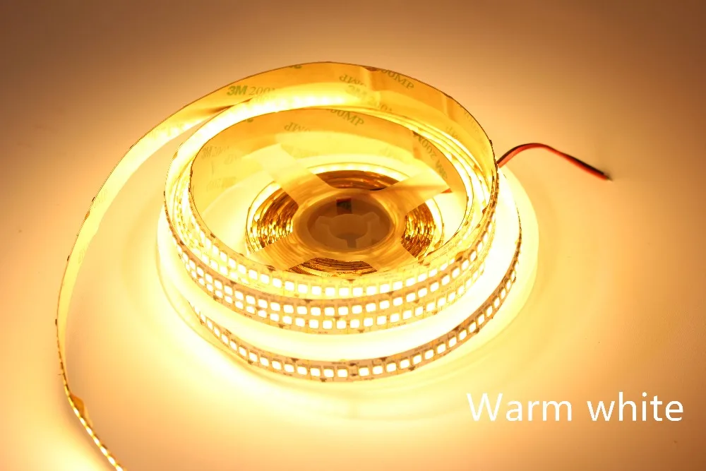 Lote Pwb Única Fileira 2835 Smd 1200 Tira Conduzida Dc12v Ip20 Ip65 Luz Flexível Impermeável 240 Leds Branco Quente 5 m - 10mm 6 Cheap Tiras de LED