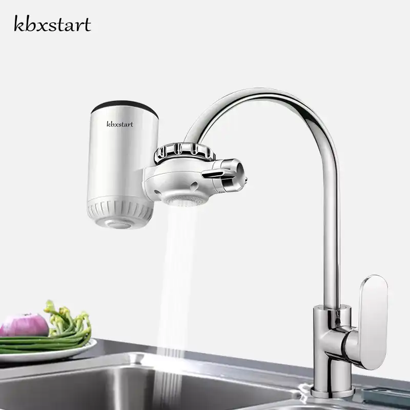 Kbxstart Kitchen Faucet Instant Water Heater Fast Electric Tap 360 Rotation Cold Hot Mixer Calefactor Portable Torneira Cozinha