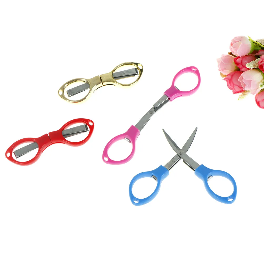 New Mini Stainless Steel Folding Keychain Fishing Scissors Blister card