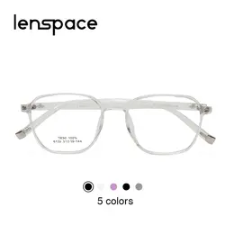 Lenspace TR90 Для женщин Стекло es Frame Для мужчин близорукость выбрасывается меньше прозрачный оптические очки с оправой 2018 корейский Стильный