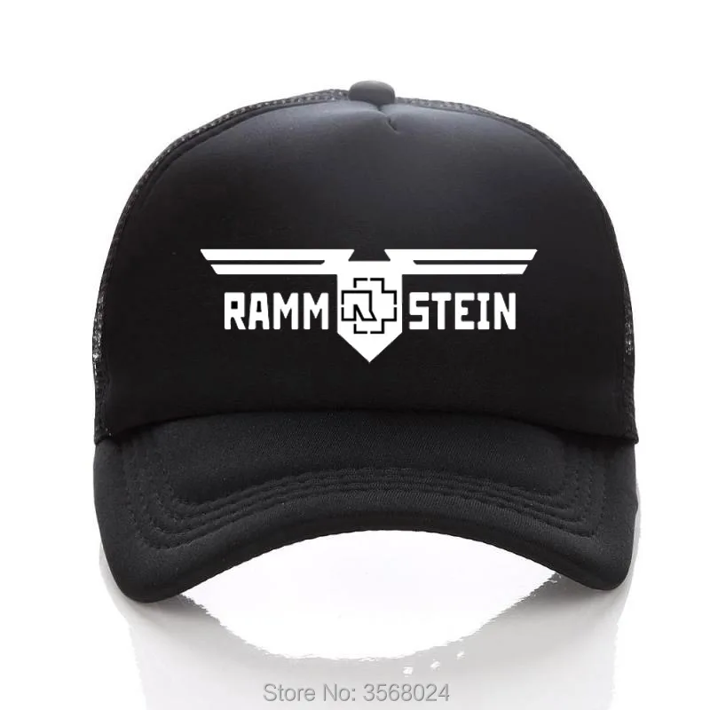 

Rammstei Baseball Cap Metal ROCK Printed Summer Net Snapback Mesh Peaked Adult Hats Kids Curved Brim Sun Caps Children Lover