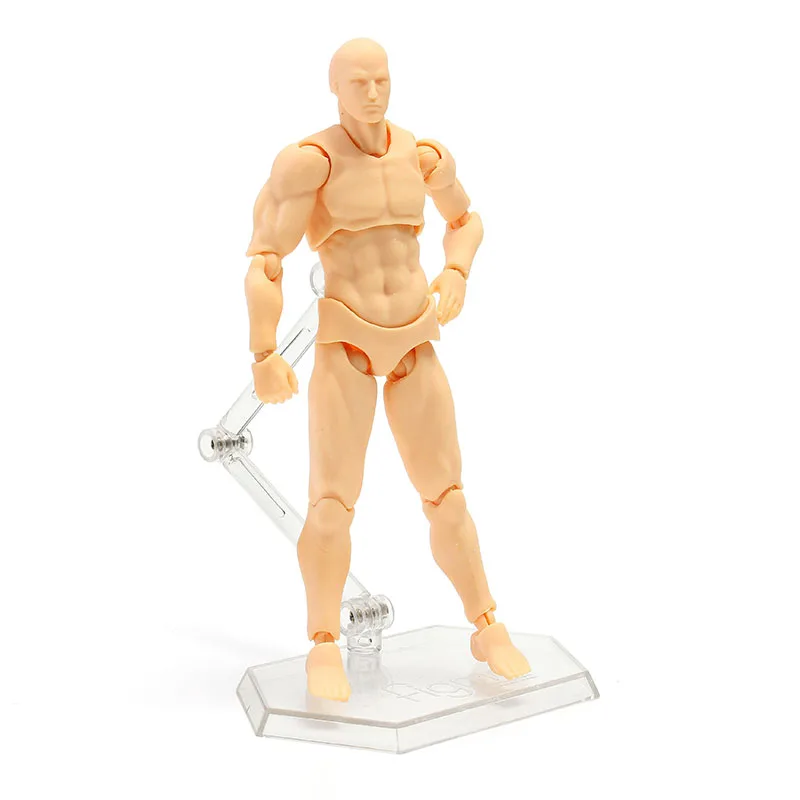 

Anime Clear Crystal Archetype Figure Doll Male Skin Color DIY Figure Model Toy 12*4*2cm Decoration For Kids Adult