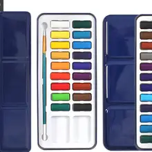 Качественный набор цветных кисточек с красками с кистью для воды, портативная ручка для рисования, товары для рукоделия, художественный набор для детей