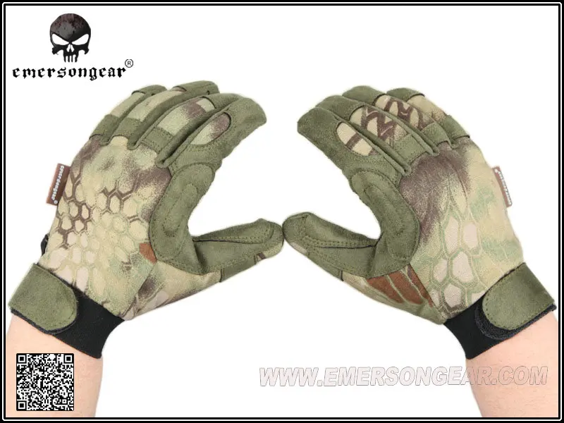 

Outdoor Shooting Hunting Gloves Emerson Tactical Full Finger Lightweight Camouflage Glove Mandrake EM8721 MR