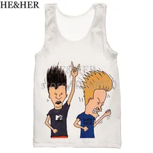 Beavis и Butthead 3D Печатный Топ на бретелях для мужчин модный крутой летний топ на бретелях для работы Мужские Женские топы на бретелях