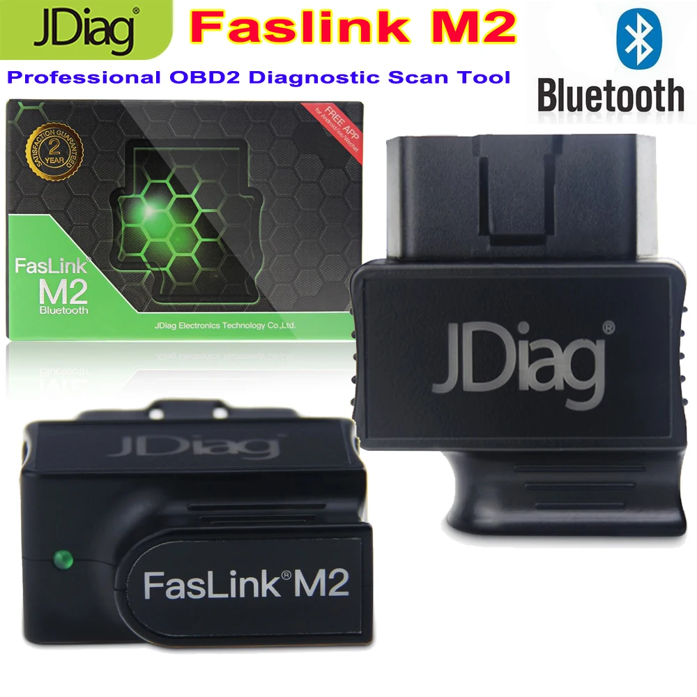 

New OBD2 Auto Code Reader Bluetooth 4.0 JDiag FasLink M2 Phone Diagnostic Tool M2 Automotive Scanner Better Than EasyDiag