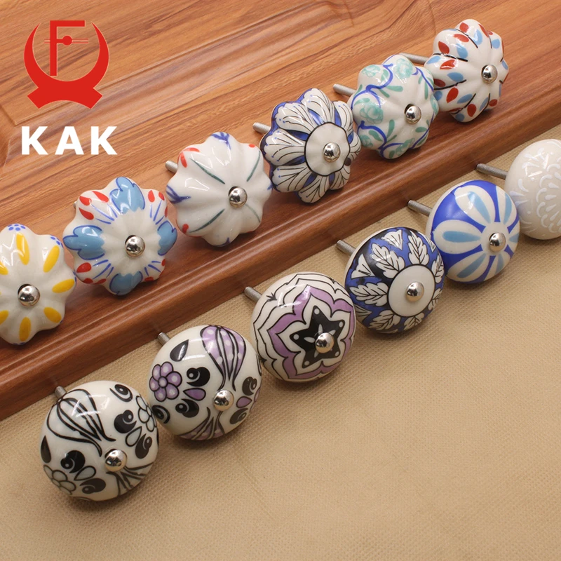 Buy KAK 40mm Hand painted Ceramic Drawer Knobs