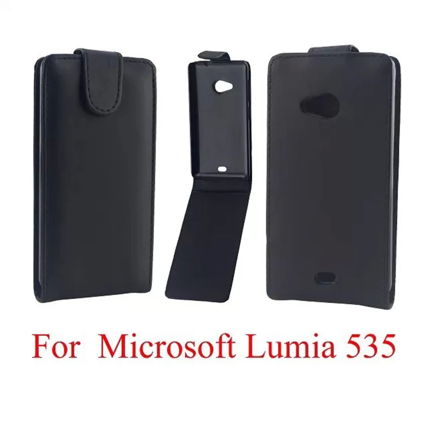

Phone Bags Cover For Microsoft Nokia Lumia 535 N535 phone case Back coque PU leather Flip Vertical Up-Down Open skin pouch
