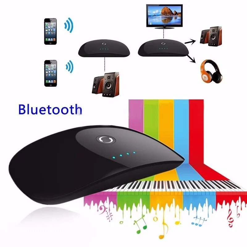 ZF-370 Wireless Bluetooth Receiver Transmitter 2 in 1 Portable Audio Player 3.5mm Adapter For AndroidIOS Smartphone MP3 TV PC (2)