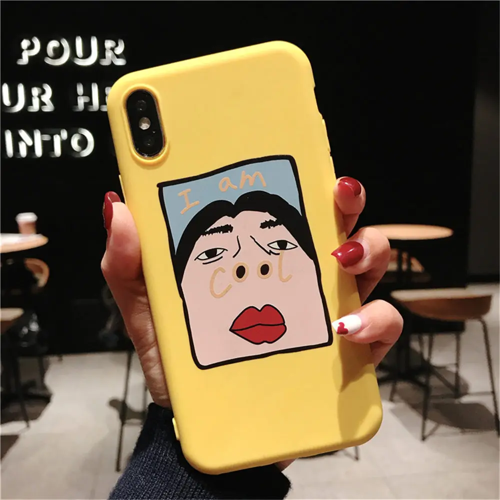 Силиконовый чехол Lovebay для телефона iPhone X, XR, XS, Max, 8, 7, 6, 6s Plus, 5S, SE, Забавный крутой узор, мягкая задняя крышка из ТПУ для iPhone 11 Pro