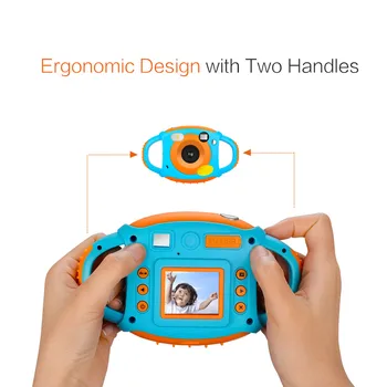 

New Mini Kids Digital Camera Shockproof HD Screen Display Portable Gift for Children DOM668