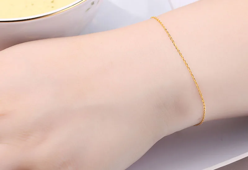 18k Au750 gold chain bracelet (12)
