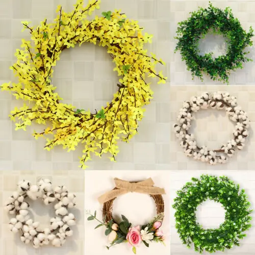 

String Fake Artificial Flower Rattan Leaf Garland Floral Garden Wedding Decor