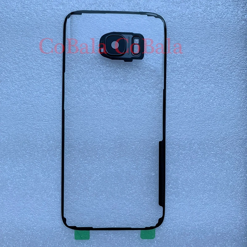 

50Pcs DIY Transparent Clear Back Battery Cover For Samsung Galaxy S7 edge S8 S9 Plus Note 8 Rear Glass Panel Housing Case Part