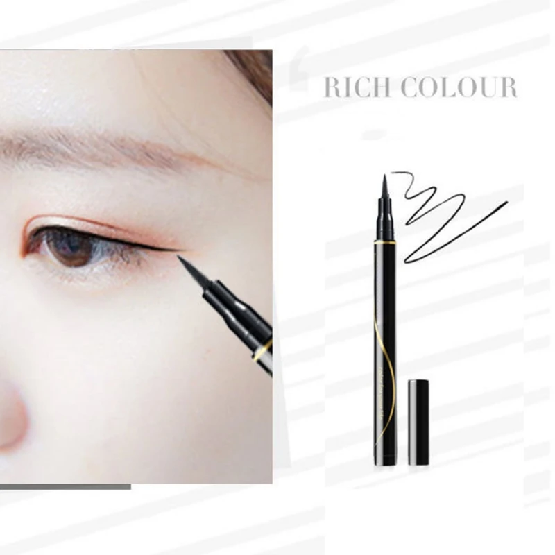 2019 1PC Black Long Lasting Eye Liner Pencil Waterproof Ultimate Liquid Eyeliner Pen Smudge-Proof Cosmetic Beauty Makeup