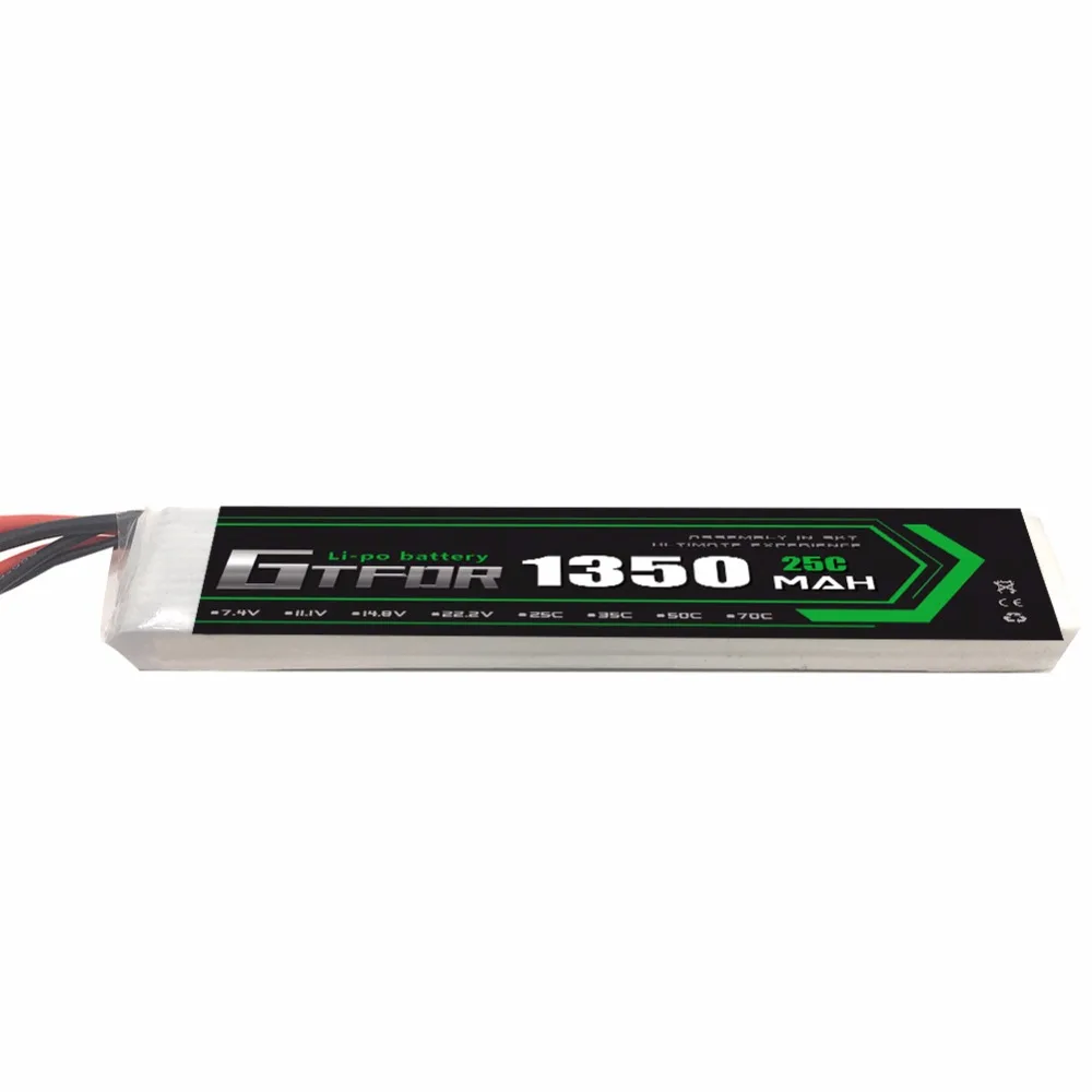 Полимерная литий полимерная батарея GTFDR Power 11 1 В 1350 мАч 25C max50C 3S для Mini Airsoft|Детали и