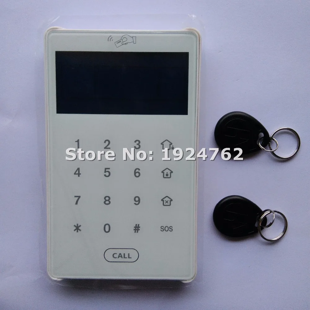 

433mhz wireless RFID touch keypad with LCD display battery operated for meiantech house security alarm system,free shipping