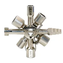 10 in 1 Multifunction Electrician Plumber Utility Cross Switch Wrench Universal Square Triangle Key for Gas Train Bleed Radiator 10 in 1 Multifunction Electrician Plumber Utility Cross Switch Wrench Universal Square Triangle Key for Gas Train Bleed Radiator