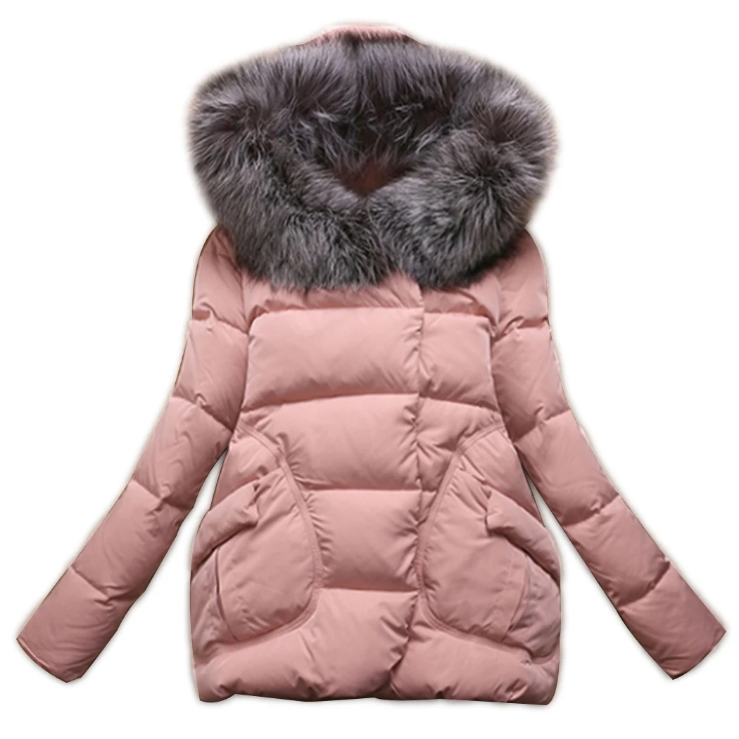 2018 Hiver Coton Ouatée Turquoise Long Veste pink À Automne Manteau Mince pantone Q4 De Femmes Black Rembourré Femelle Capuchon Col Parkas Fourrure red Survêtement Prq5wxtPg