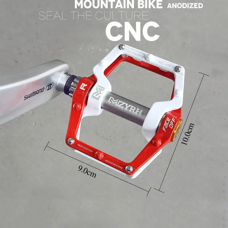 1 пара велосипедных подшипников сверхлегкие Педали CNC Алюминиевый сплав большой ступни протектора горный велосипед шоссейные