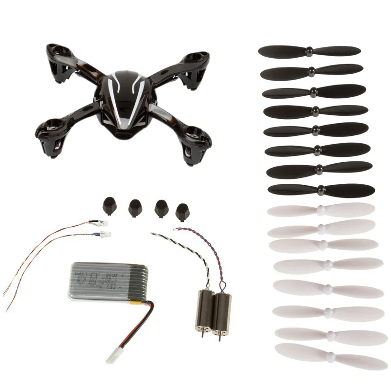 Pro Rc Helicopter Upgrade Spare Part For Hubsan X4 H107l Body Shell Rubber Feet Spare Blade