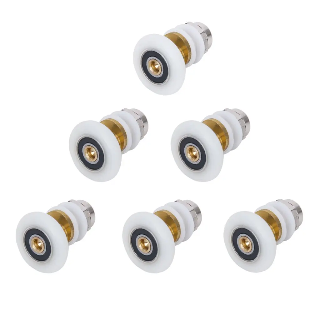 

SZ Hot 6pcs Shower Door Roller Runner Wheel 25mm Wheel Diameter