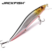 JACKFISH 1 шт./лот 14 см/23 г, рыболовные приманки в форме гольяна, воблер, жесткие приманки, кренкбейты, искусственная приманка из АБС для ловли оку...