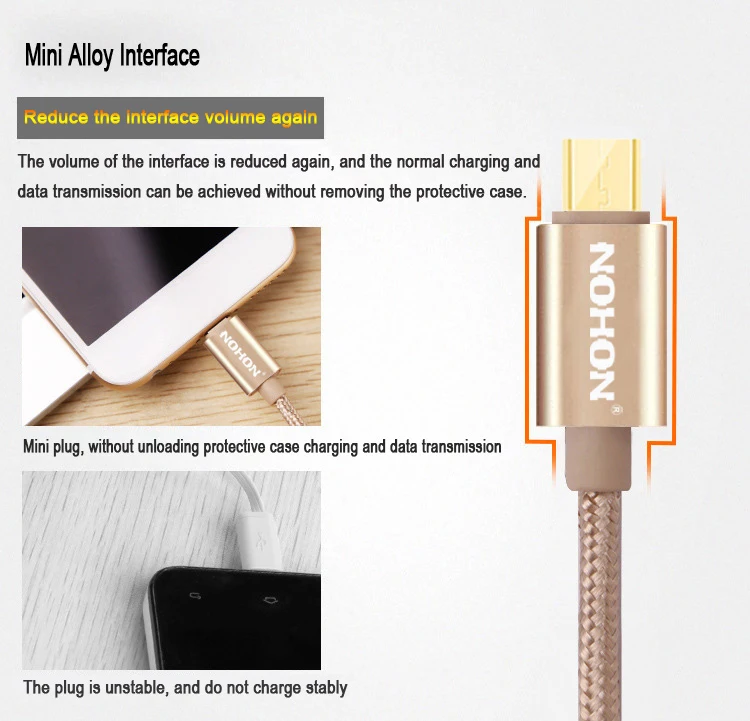 NOHON 3 м 2 м 1 м Micro USB кабель для быстрой зарядки и синхронизации данных для samsung Xiaomi lenovo LG Nokia sony Android Быстрый зарядный провод