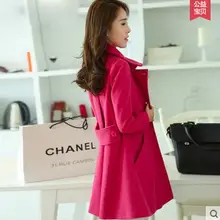 Кашемировое пальто женский шерстяной плащ для Для женщин двубортный отложной воротник шерстяные куртки с Длинным Рукавом casaco feminino cjj0060