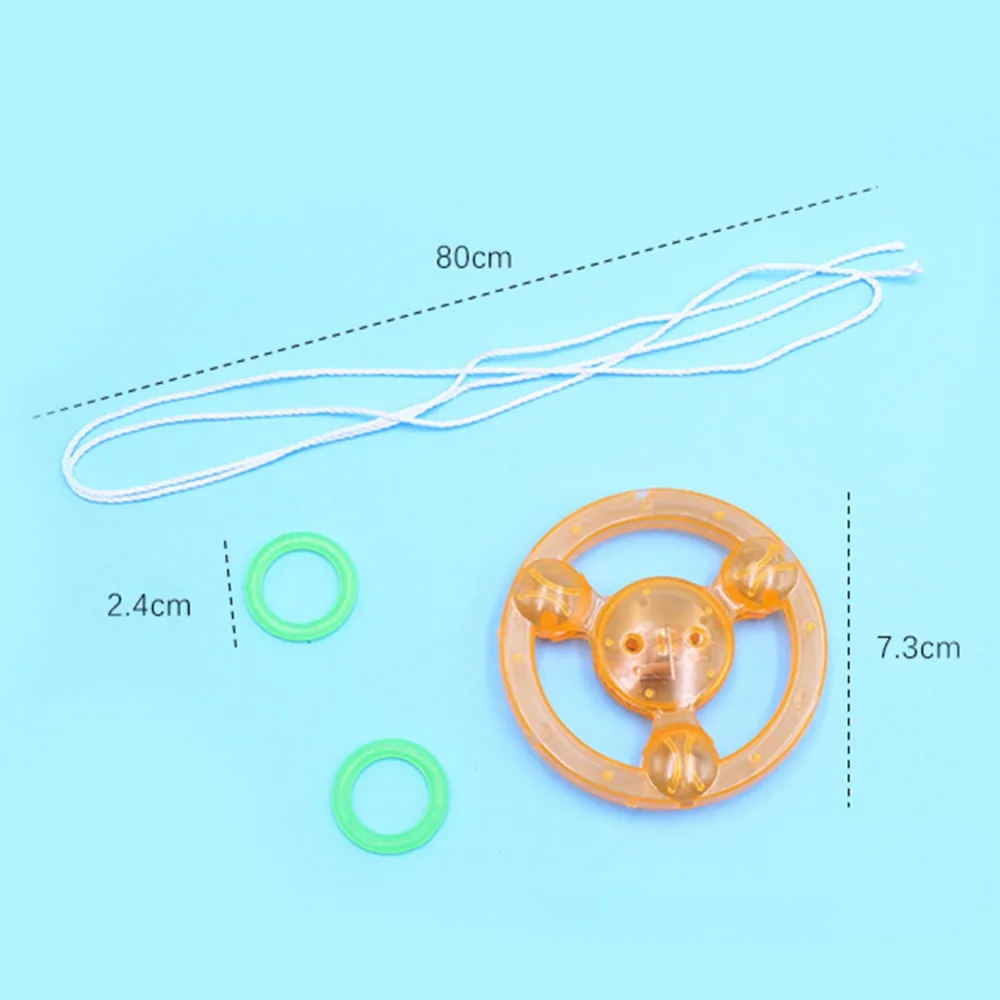1 шт Цвет Случайная рука тянуть светящиеся мигающие веревки маховик игрушки со светодиодной подсветкой Новинка для детского дня рождения Забавный подарок