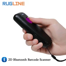 4.0 Leitor de Código de Barras Sem Fio portátil 500 scans/seg Mini Handhled 1D 2D Barcode Scanner para IOS Do Bluetooth Android comprimidos Win PC