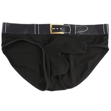 MOCH New Arrival Men long straight Sexy Underwear Bulge Pouch Briefs Black Sky blue Orange Red Purple Gray White S-L