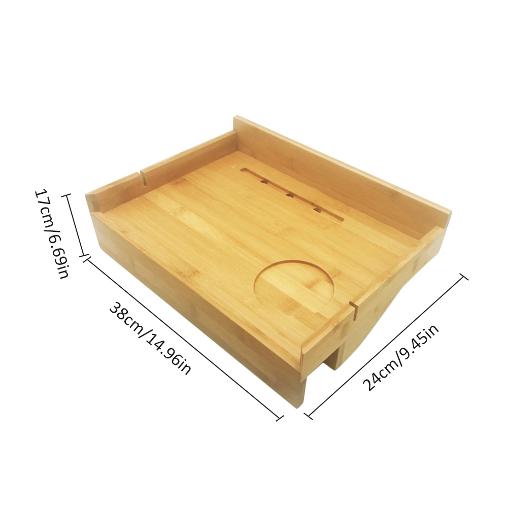 Обеденная тарелка многофункциональная бамбуковая коробка стол-подставка Гибкая прикроватная рамка для вина/книги/еды/супа держатель для хранения