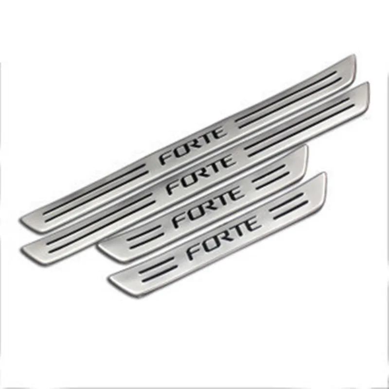 

Car accessories High quality stainless steel Scuff Plate/Door Sill Door Sill for 2009-2014 KIA Cerato/Forte Car styling