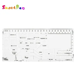 Règle de dessin de constructeur pour examen, modèle de dessin pour conception de Site, Plan Architectural 