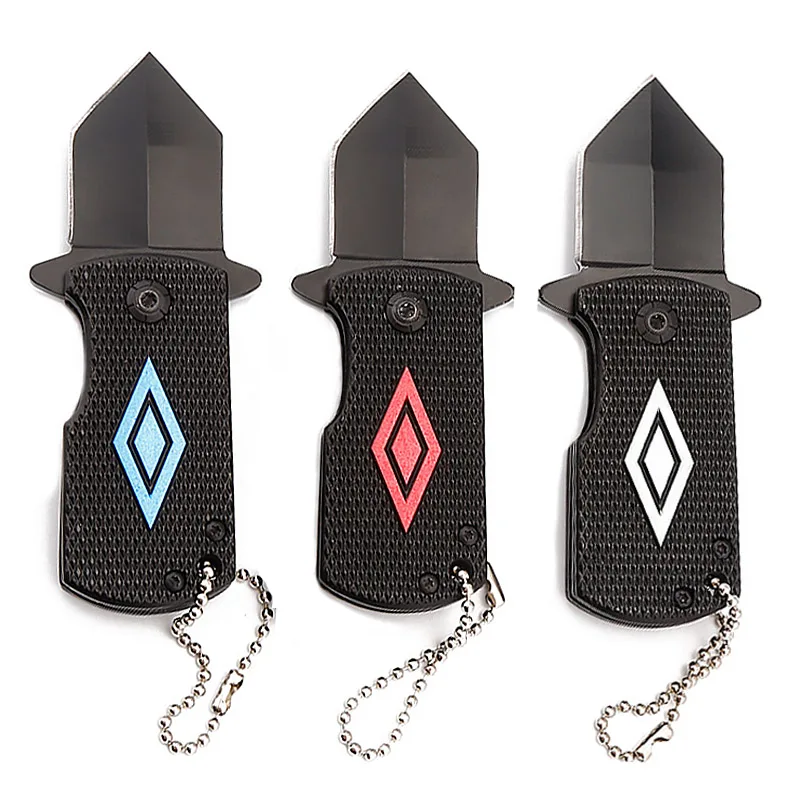 Venta al por mayor Mini plegable defensa táctico cuchillo llavero deportes al aire libre Camping caza trabajando de seguridad herramientas