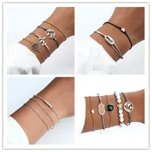 Браслет в стиле бохо браслет из бисера ручной работы черепаха ананас Шарм для женщин браслет модные ювелирные изделия подарок Летний стиль