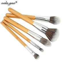 vela yue Makeup Brush Set Premium Face Eyes Brush Collections eco friendly bamboo Beauty Tools