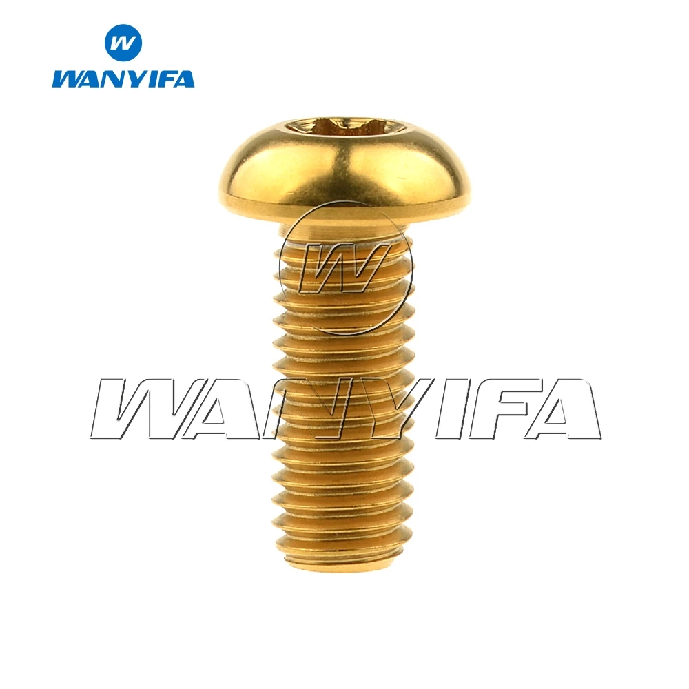 Золотой Wanyifa Titanium Bolts M8x20mm Torx Head Screw for DUCATI Motorcycle Disc Brake Rotor - Цвет: Золотой