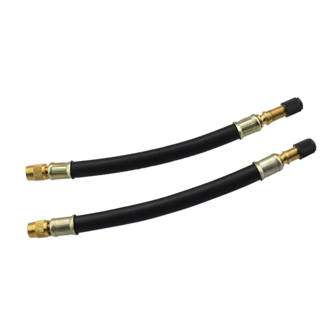 

2x Flexible Rubber Car Wheels Valve Stems Tyre Valve Extensions Tube Adapter Universal Valve Stem Inflate Extender Pipe180mm