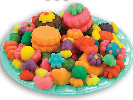 

5 colors Plasticine slime mud fake pastry cake toys for children birthday Xmas gifts hot sale safe and high quality play house