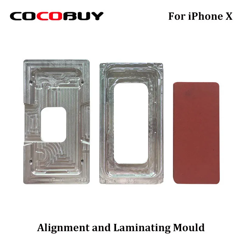 Novecel New Precision for iphone X Vacuum Metal Mold Laminator Mould LCD Screen Laminating and Positioning Alignment mat