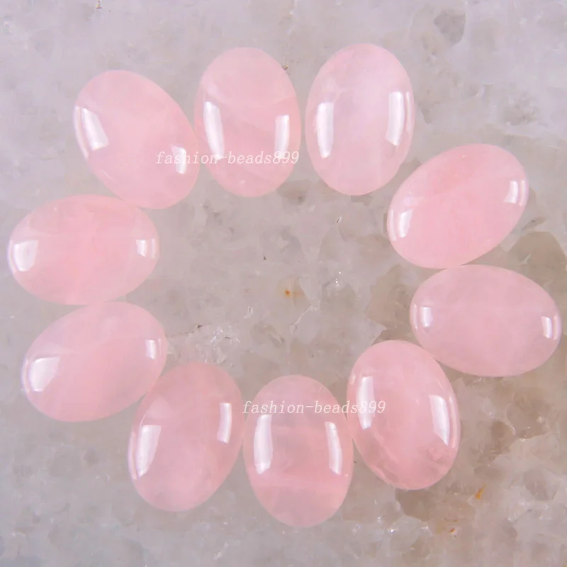 Бесплатная доставка Модные украшения 13x18 мм натуральный розовый кристалл CAB кабошон 10 шт. k1607