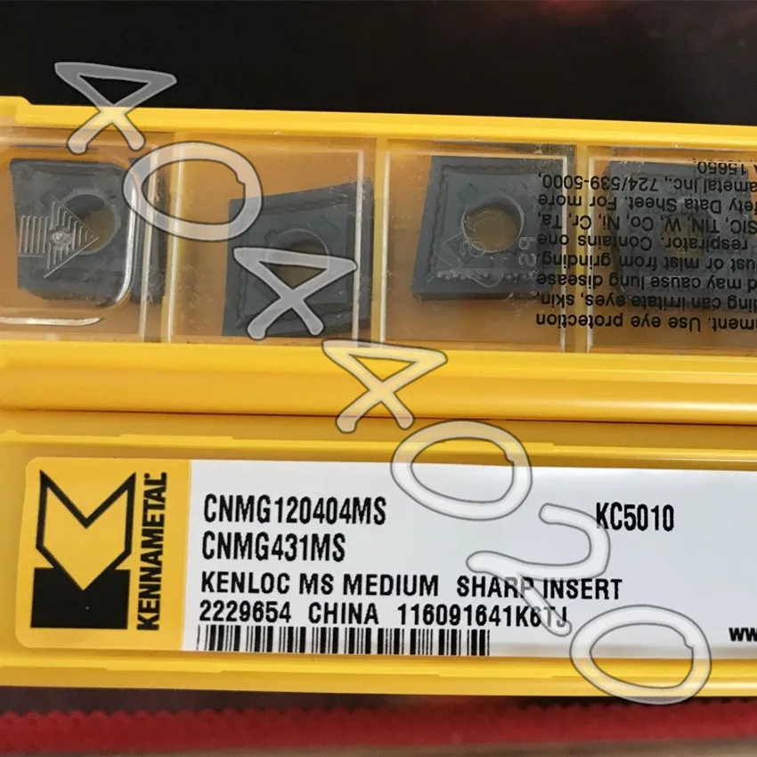 Kennametal TNMG160408MP KC5010 TNMG332MP KC5010 CNC Carbide inserts 10Pcs New