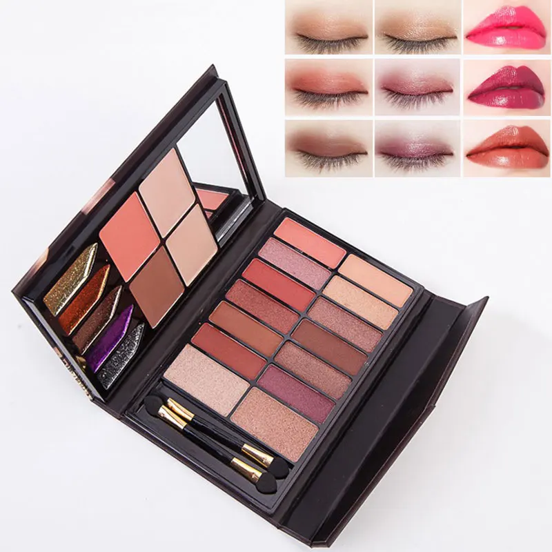 

Anylady Face Makeup Set Diamond Glitter Eyeshadow + Highlighter + Blusher + Lipstick + Powder+ Matte Shimmer Eye Shadow Palette