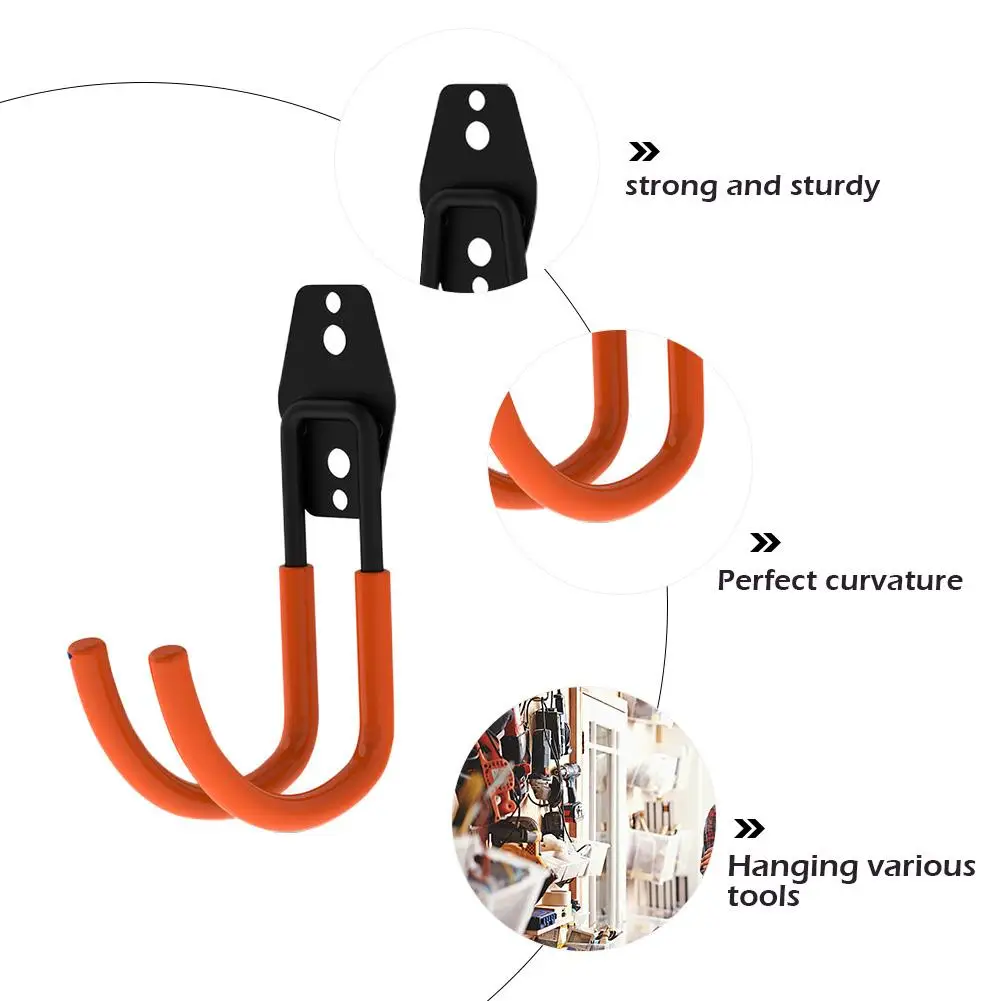Wall Mount Garage Bike Hanger Hook Heavy Duty Metal Hooks For