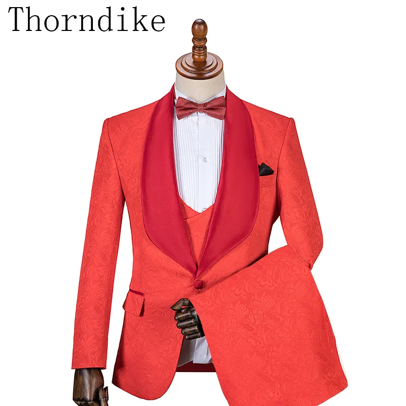 Mens Suit Groom Tuxedos Shawl Lapel Groomsmen Best Man Three Pieces Wedding