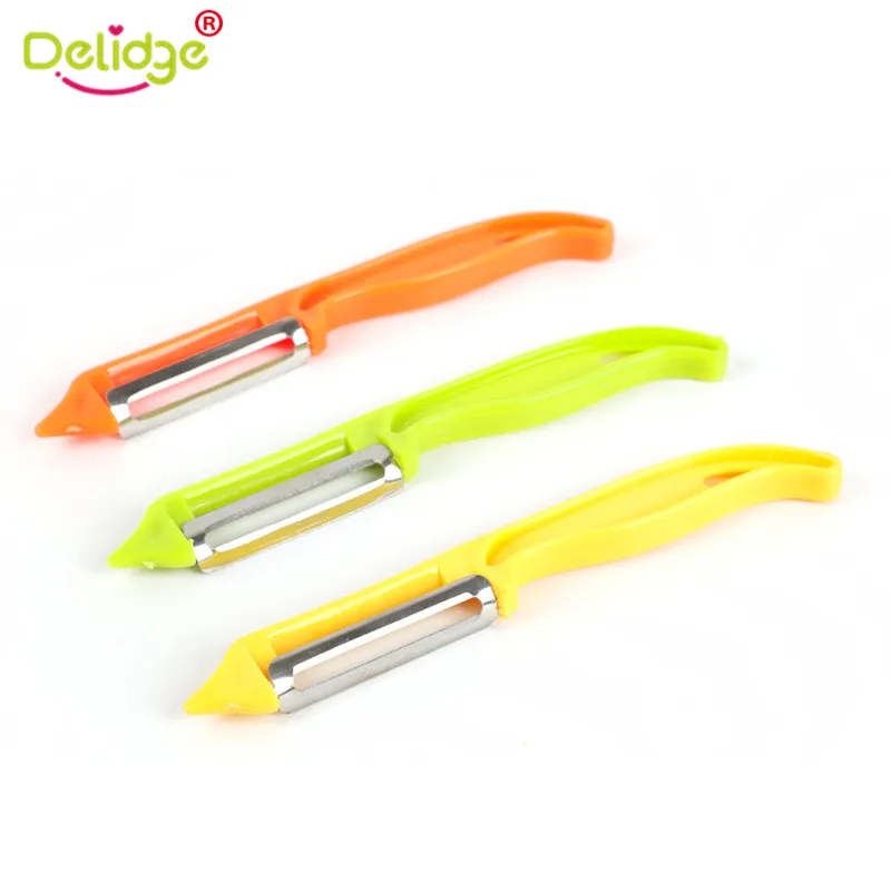 Delidge 1 Pc Plastic Potato Peeler Vegetables Knife Household Kitchen Gadget Home Tools Accessories Cucumber Peelers& zester - Цвет: B2912SS 3PCS