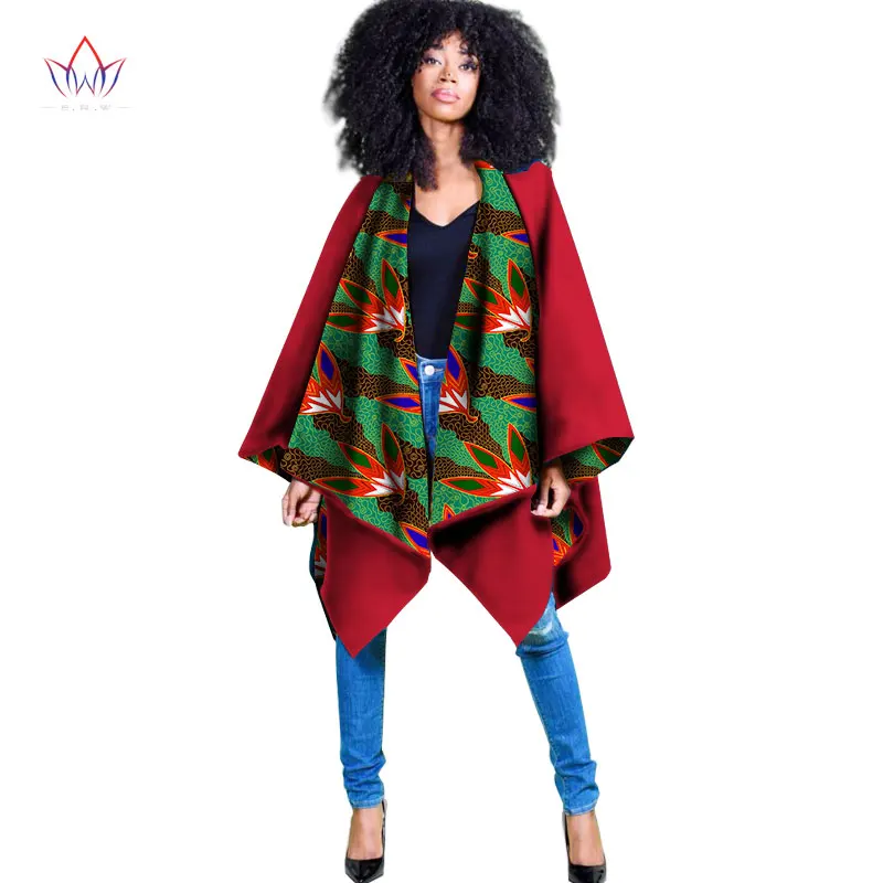 Африканское Женское пальто винтажное осеннее пальто элегантное Пончо Топ с длинными рукавами плюс размер 6XL африканская Дамская одежда wy1614 - Цвет: 12